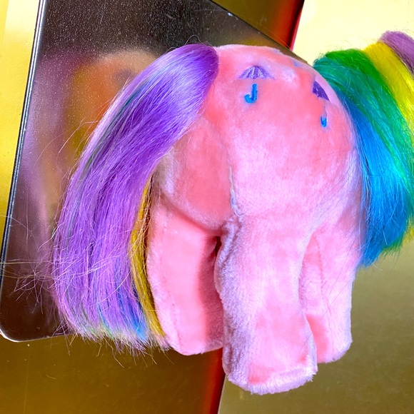 MY LITTLE PONY G1 VTG 1984 ORIGINAL HASBRO SOFTIES PARASOL RAINBOW PONY PLUSH - Picture 8 of 13